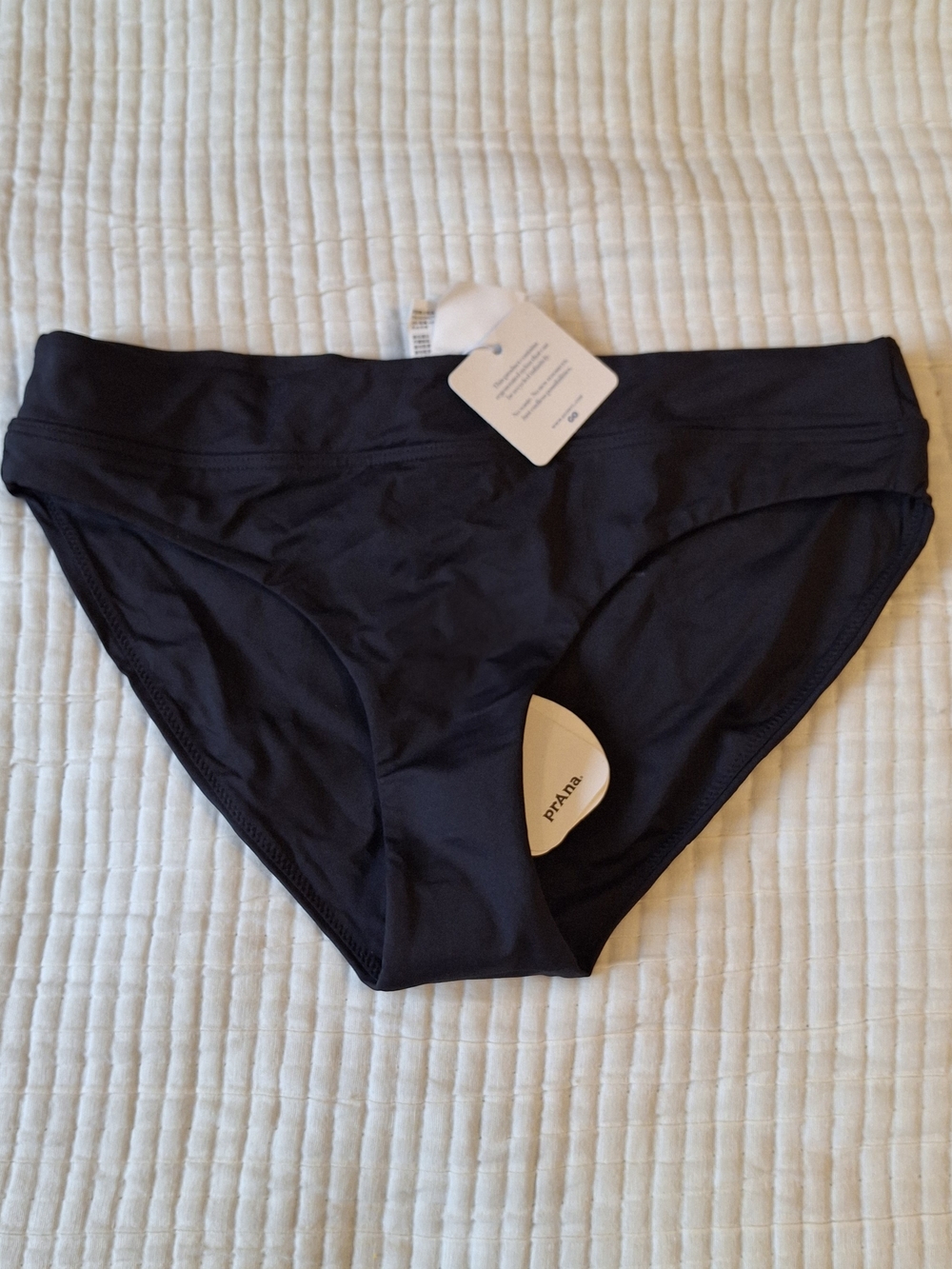 NWT PrAna Summer Wave black bikini bottom. 
Size: XS